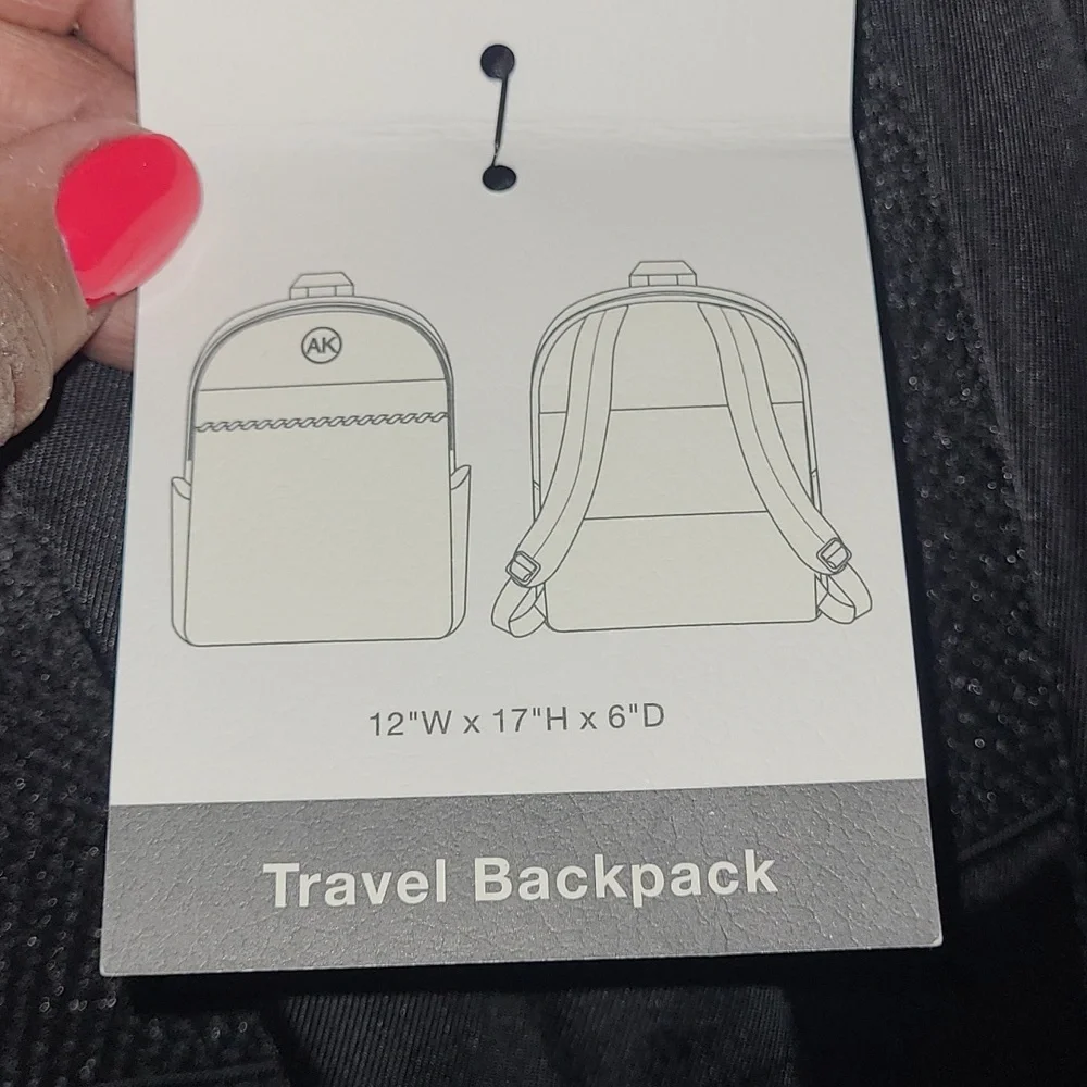ANNE KLEIN Black Backpack